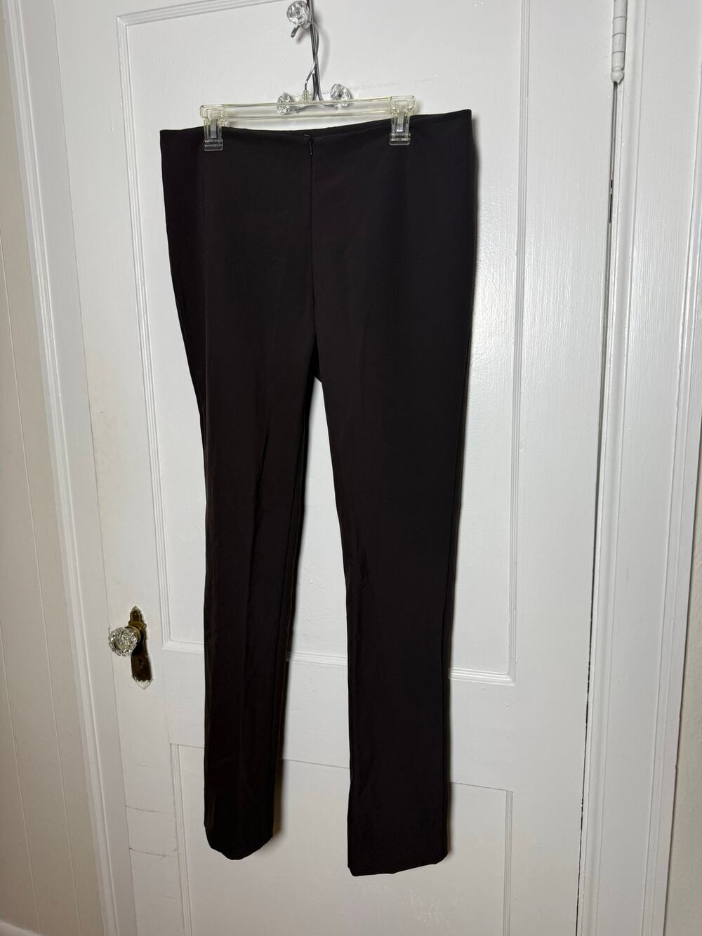 Doncaster Collection Pants 12 Brown Straight Dress Pants NWT $325 Quiet Luxury